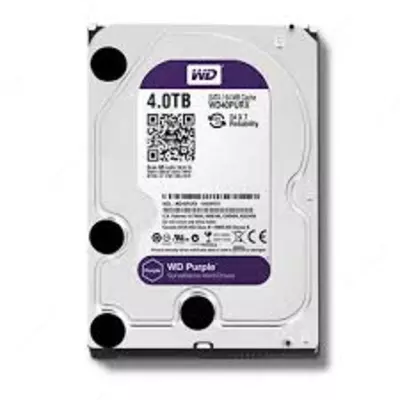 HDD 4TB WD (Фиолетовый) WD40PURX-78 Профессиональный диск для видеонаблюдения (Реставрация)