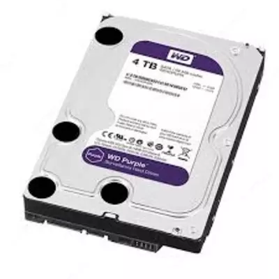 1 144 000 сум / шт. HDD 4TB WD (Фиолетовый) WD40PURX-78 Профессиональный диск для видеонаблюдения (Реставрация)