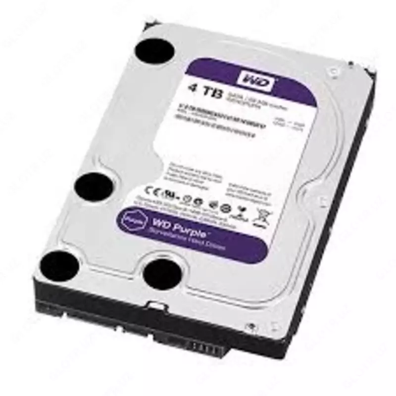 от {0} сум HDD 4TB WD (Фиолетовый) WD40PURX-78 Профессиональный диск для видеонаблюдения (Реставрация)