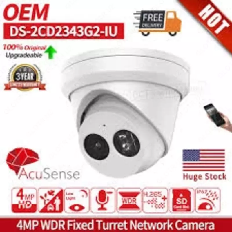 от {0} сум Камера Hikvision DS-2CD2343G2-IU AcuSense / 4МП