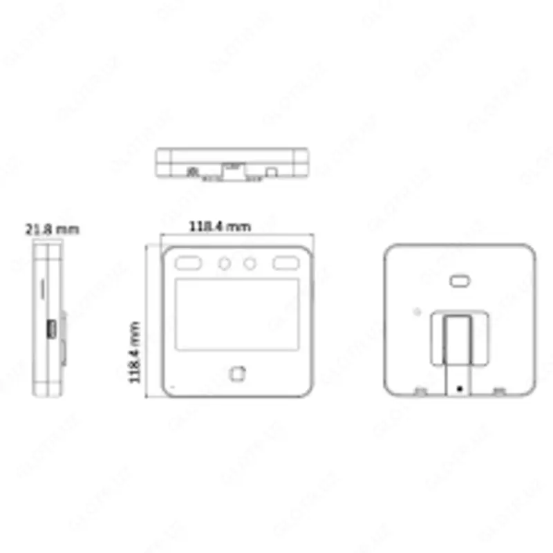 👉 HITECH PRO | IT-оборудование и видеонаблюдение по всему Узбекистану - Терминал контроля доступа DS-K1T343MX (Hikvision)