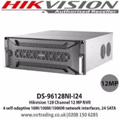 Цена по запросу 128-ми канальный IP-видеорегистратор Hikvision DS-96128NI-I24(STD)