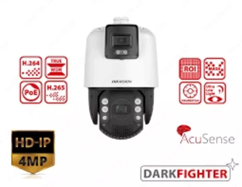 Камера купольная Hikvision DS-2SE7C432MW-AEB TandemVu 👉 HITECH PRO | IT-оборудование и видеонаблюдение по всему Узбекистану