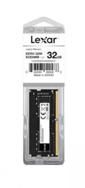 689 000 сум Оперативная память Lexar DDR4 32GB 3200Mhz SODIMM