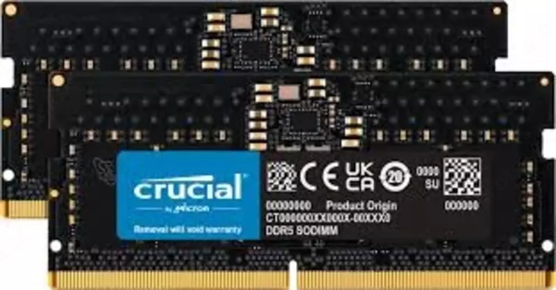 1 144 000 сум Оперативная память Crucial DDR5 32GB 5600Mhz SODIMM