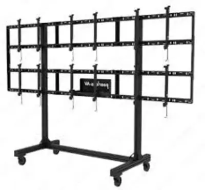 Напольная подставка для видеостен и мониторов на колесах для 2Х2 монитора