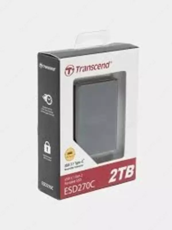 Ext SSD Transcend 2TB ESD270C USB 3.1 Type-C Chakana savdo