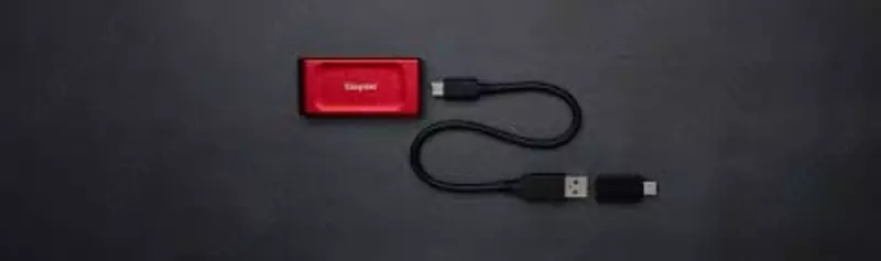 👉 HITECH PRO | IT-оборудование и видеонаблюдение по всему Узбекистану - Ext SSD Kingstone 2TB XS1000 USB 3.2 Type-C
