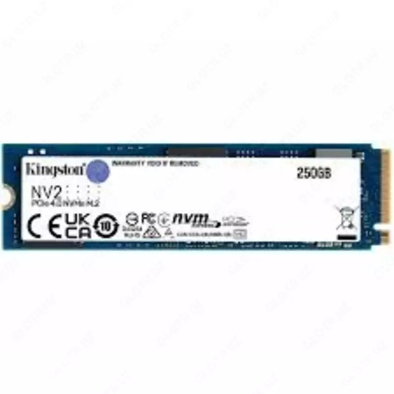 SSD M2 Kingston 250GB NVMe (чтение/запись 3000/1300 МБ/с SNV2S/250G)