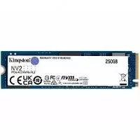 SSD M2 Kingston 250GB NVMe (чтение/запись 3000/1300 МБ/с SNV2S/250G)