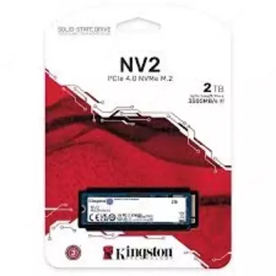 SSD M2 Kingston 2TB NVMe NV2 (чтение/запись 3500/2800 МБ/с SNV2S/2000G) - 1 430 000 сум / шт.