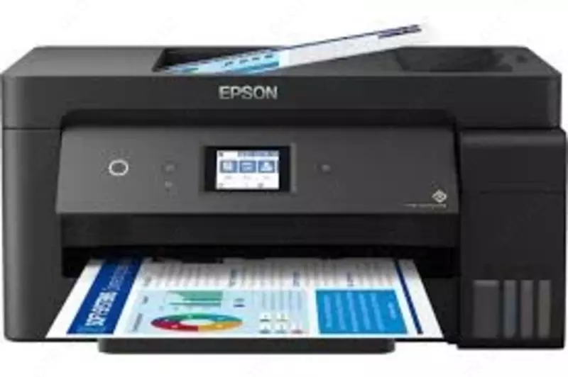 Printer Epson L14150 (A3, струйное МФУ, LCD, 17стр/мин, 4800x1200dpi, 4краски, USB2.0, ADF, WiFi, сетевой, двуст.печать)