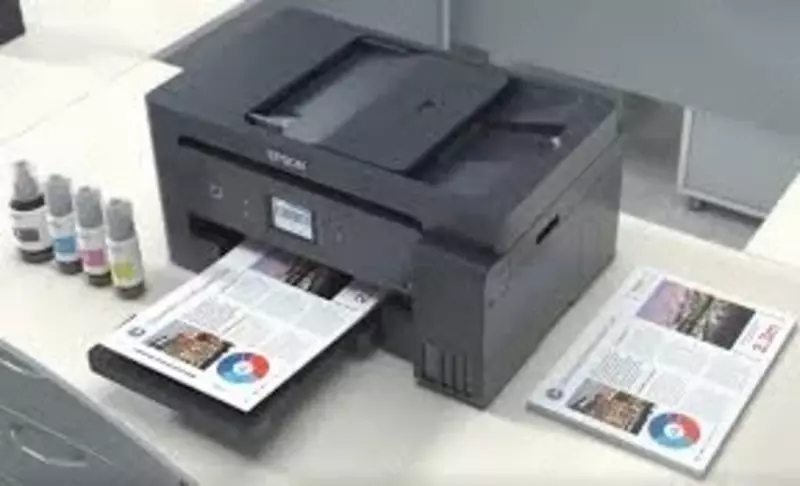 Printer Epson L14150 (A3, струйное МФУ, LCD, 17стр/мин, 4800x1200dpi, 4краски, USB2.0, ADF, WiFi, сетевой, двуст.печать)