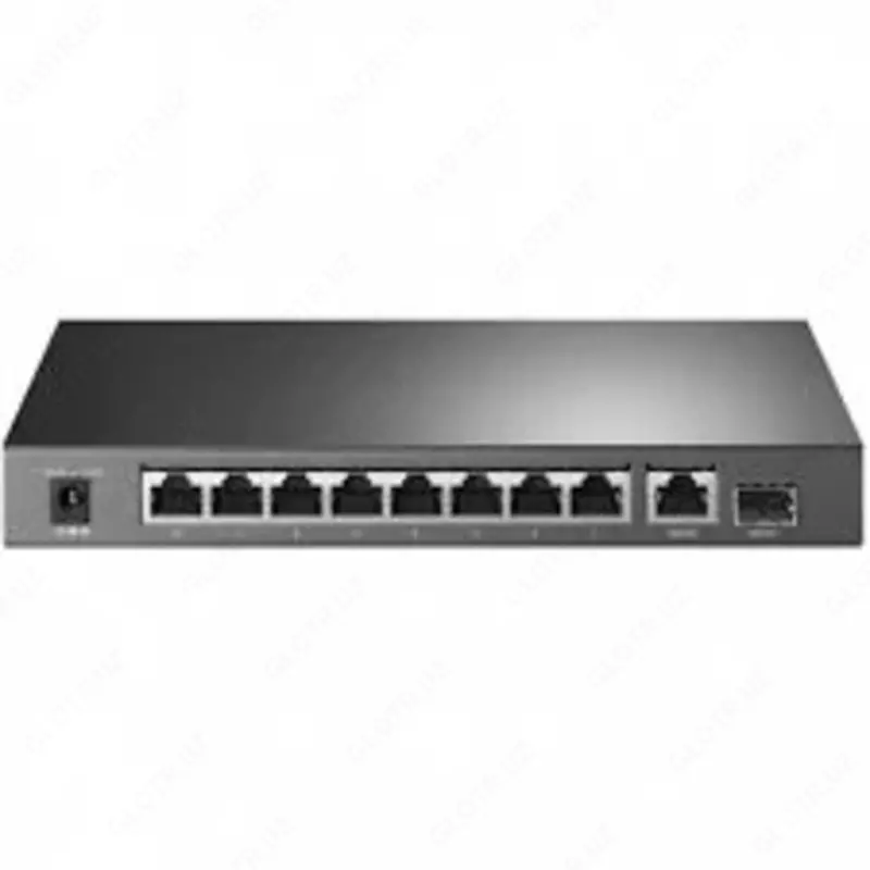 Коммутатор TL-SG1210P с 9 гигабитными портами RJ45 (8 портов PoE+) и портом SFP