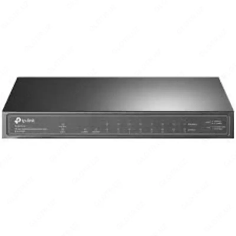 Коммутатор TL-SG1210P с 9 гигабитными портами RJ45 (8 портов PoE+) и портом SFP