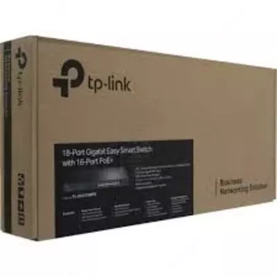Коммутатор TL-SG1218MPE  16-портовый гигабитный PoE Easy Smart Только в розницу