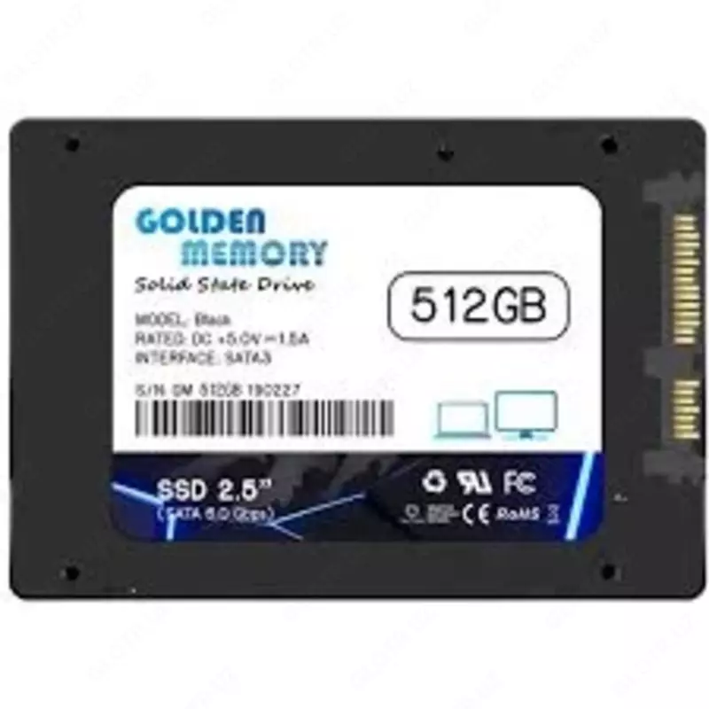 SSD GoldenMemory 512 SATA III - 31 сум