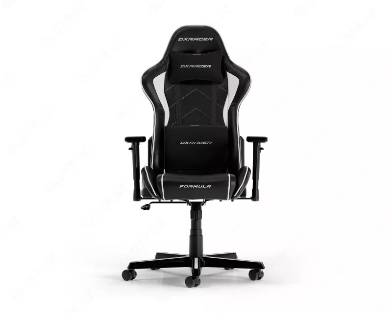 Кресло игровое компьютерное DXRacer Black and White Formula 08 (GC-F08-NW-R1-01)