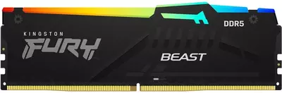 1 690 000 сум / шт. Оперативная память Kingston FURY DDR5 32GB (2x16GB) Beast Black RGB XMP (KF556C40BBAK2-32)