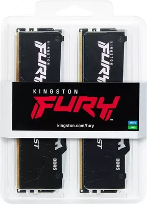 Kingston FURY DDR5 64GB (2x32GB) Beast Black RGB XMP (KF556C40BBAK2-64) RAM Chakana savdo