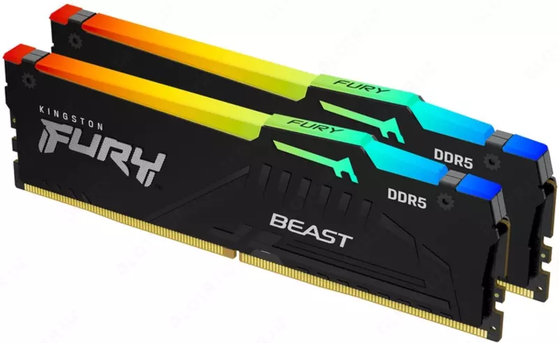 Оперативная память Kingston FURY DDR5 64GB (2x32GB) Beast RGB XMP (KF560C30BBAK2-64)