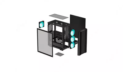 Корпус Deepcool CC560 V2 Black - 👉 HITECH PRO | IT-оборудование и видеонаблюдение по всему Узбекистану