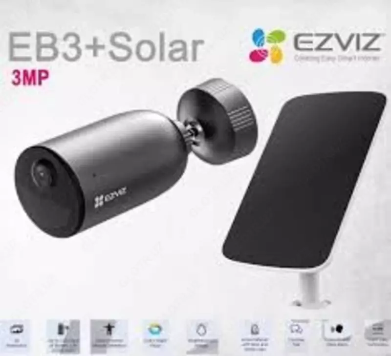 Камера EZVIZ CS-EB3 (3MP) / с солнечной панель - 👉 HITECH PRO | IT-оборудование и видеонаблюдение по всему Узбекистану