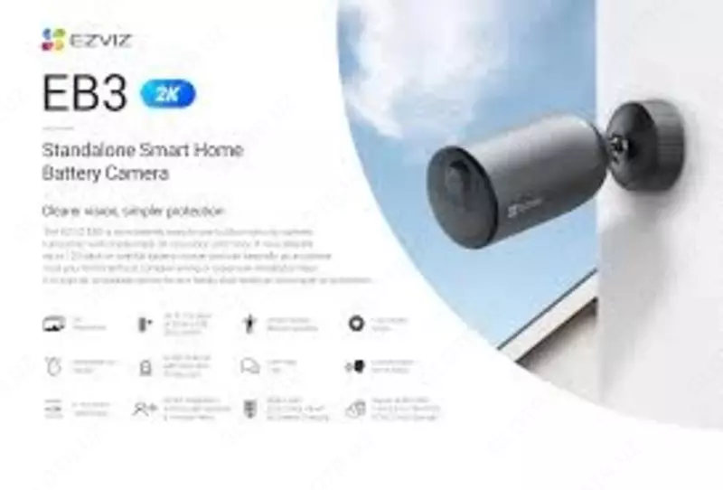 Камера EZVIZ CS-EB3 4G (3MP) / без солнечной панель 👉 HITECH PRO | IT-оборудование и видеонаблюдение по всему Узбекистану