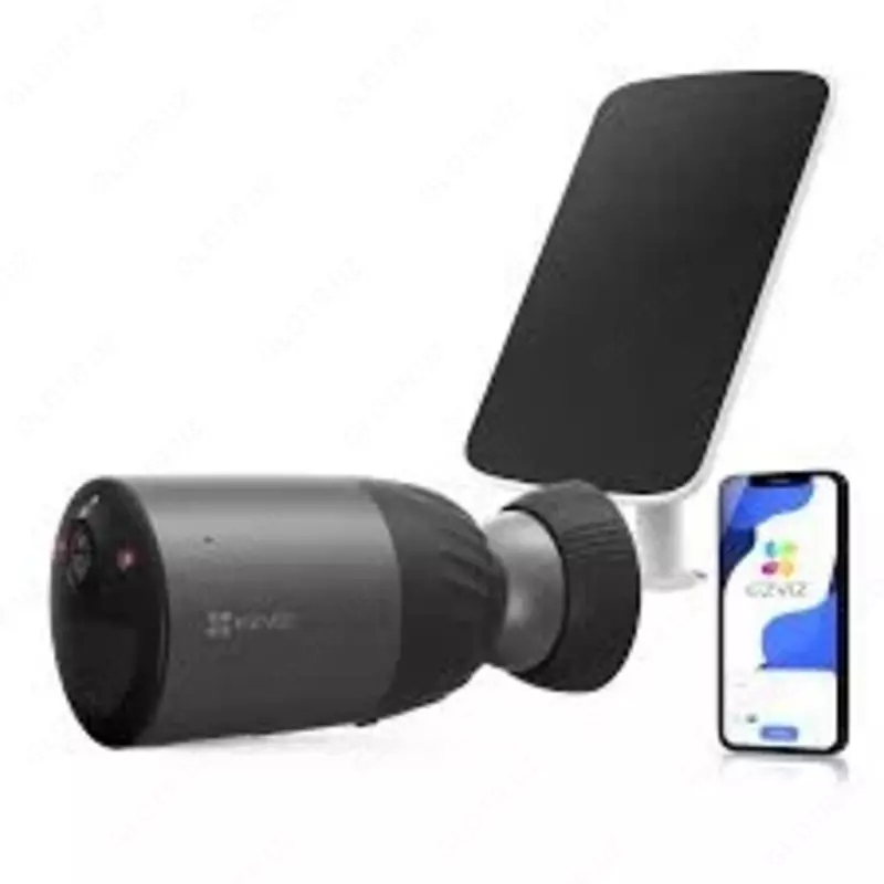 👉 HITECH PRO | IT-оборудование и видеонаблюдение по всему Узбекистану - Камера EZVIZ CS-BC1C (1080) / с солнечной панель