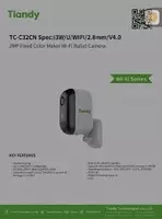Уличная цилиндрическая Wi-Fi-камера Tiandy TC-C32CN Spec:I3W/U/WIFI/2.8mm/V4.0 ColorMaker - 910 000 сум