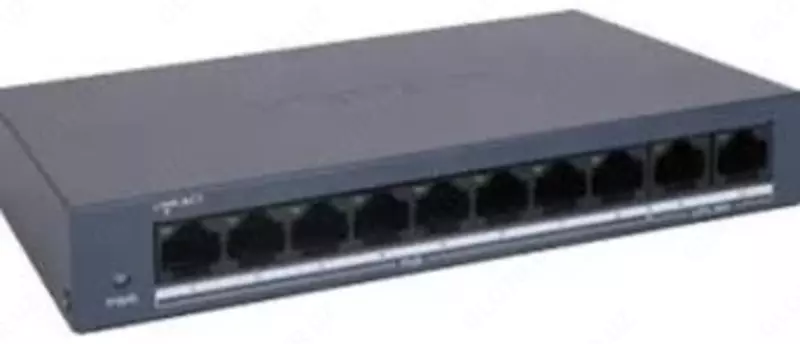 Коммутатор 8 + 2 - L2. портовый неуправляемый POE DS-3E0110MP-E/M Оптом и розница