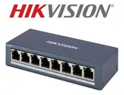 Коммутатор 8-портовый гигабитный Неуправляемый Hikvision DS-3E0508-E(B) 👉 HITECH PRO | IT-оборудование и видеонаблюдение по всему Узбекистану