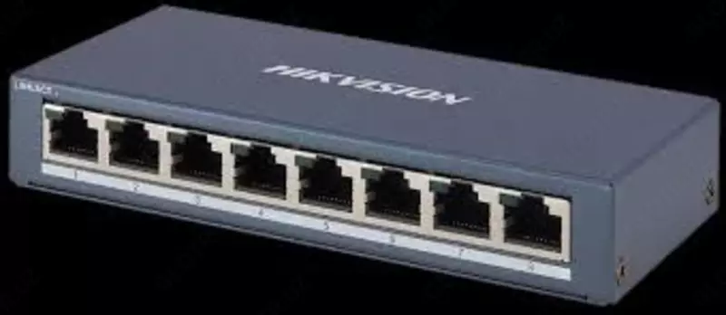 👉 HITECH PRO | IT-оборудование и видеонаблюдение по всему Узбекистану - Коммутатор 8-портовый гигабитный Неуправляемый Hikvision DS-3E0508-E(B)