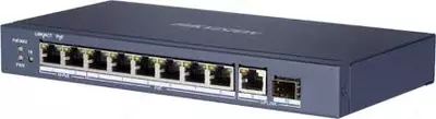 Boshqarilmaydigan 10-portli gigabit PoE DS-3E0510HP-E kommutatori