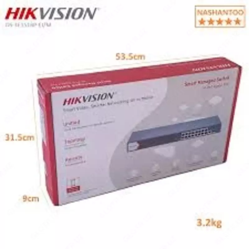 👉 HITECH PRO | IT-оборудование и видеонаблюдение по всему Узбекистану - Коммутатор 24 Port Gigabit Smart POE Switch DS-3E1526P-EI/M