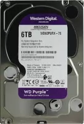 HDD - Disk - 6 Tb WD - Purple - (siyohrang) - video kuzatuv uchun - HIKVISION - (RES) - 1 820 000 so'm / dona