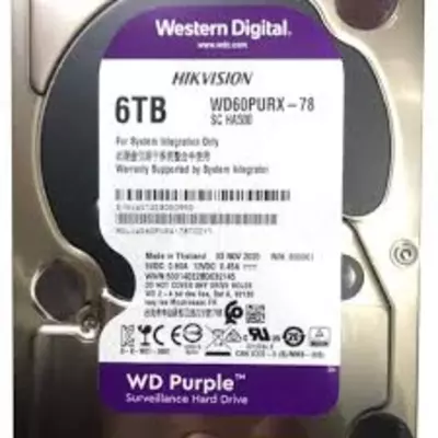 HDD - Disk - 6 Tb WD - Purple - (siyohrang) - video kuzatuv uchun - HIKVISION - (RES) ООО "Hitech LTD"