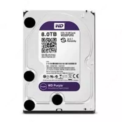 HDD - Диск - 8 Tb WD - Purple - (Фиолетовый) WD80PURX-78 для видеонаблюдения - HIKVISION - ( RES ) - 2 665 000 сум / шт