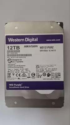 WD121PURA HDD-12TB Профессиональный диск для видеонаблюдения - HIKVISION