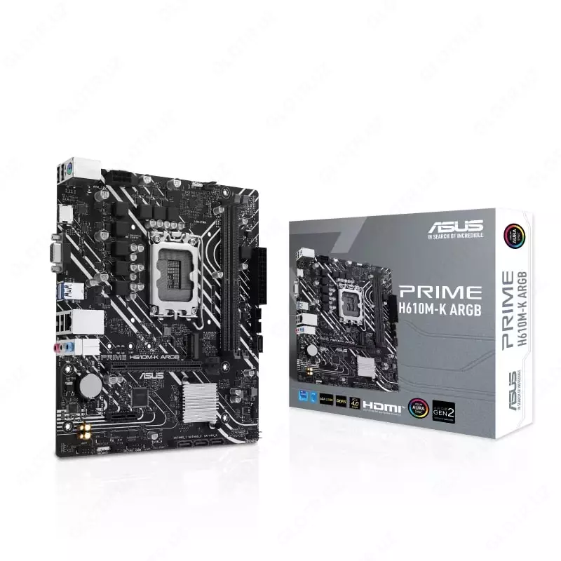 Материнская плата "ASUS" PRIME H610M-K ARGB D5