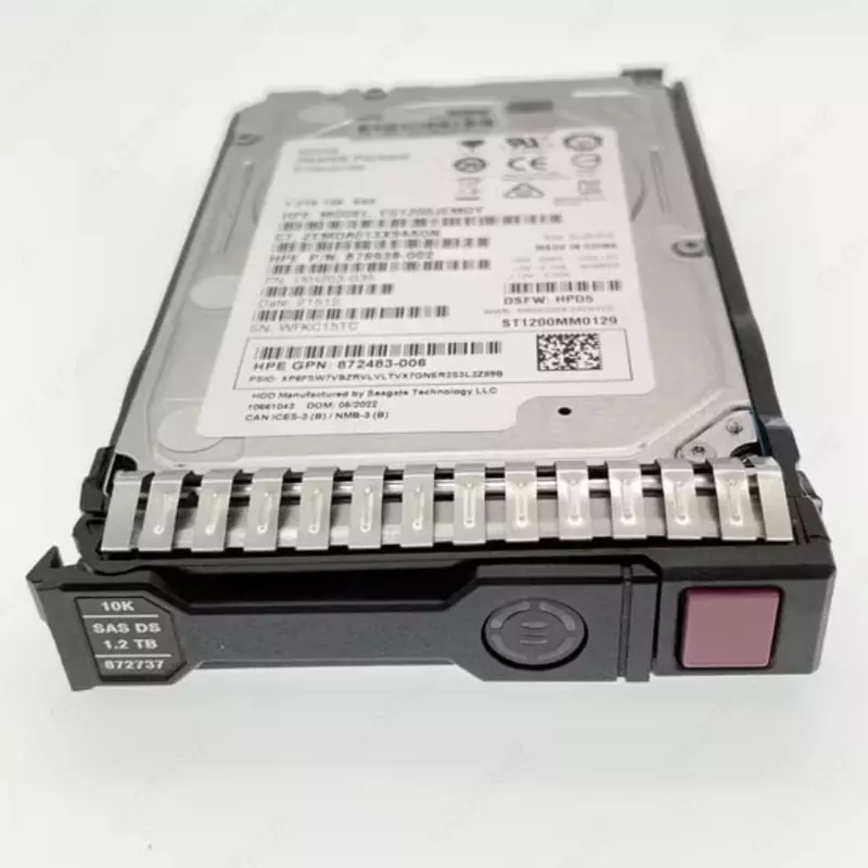 Жесткий диск (серверный) "HPE" 1.2TB 10K SAS SFF HDD (Арт. - 872479-B21) - 5 745 000 сум