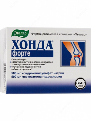 Хонда Форте хондроитина и глюкозамина комплекс от компании Эвалар