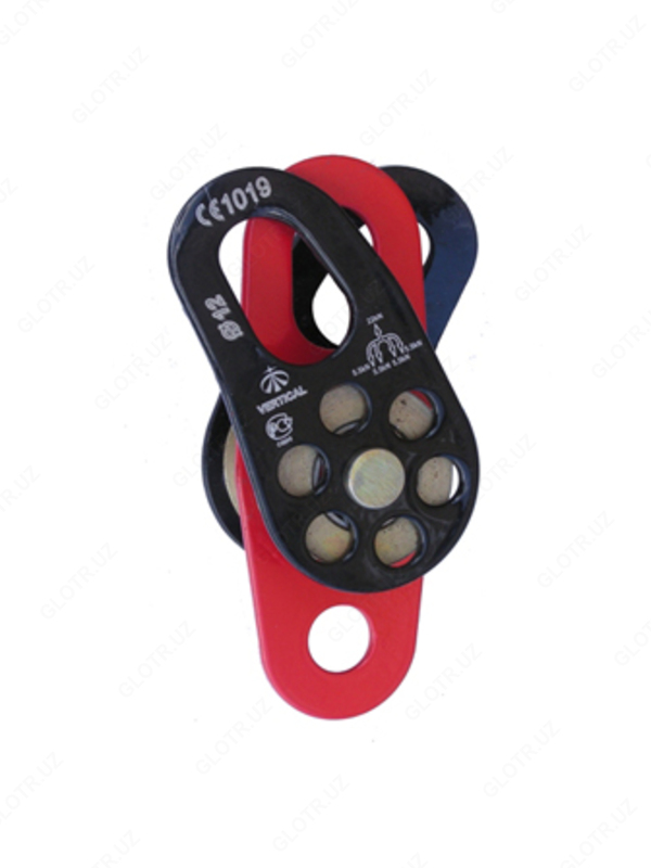 Блок-ролик двойной стальной с подшипником