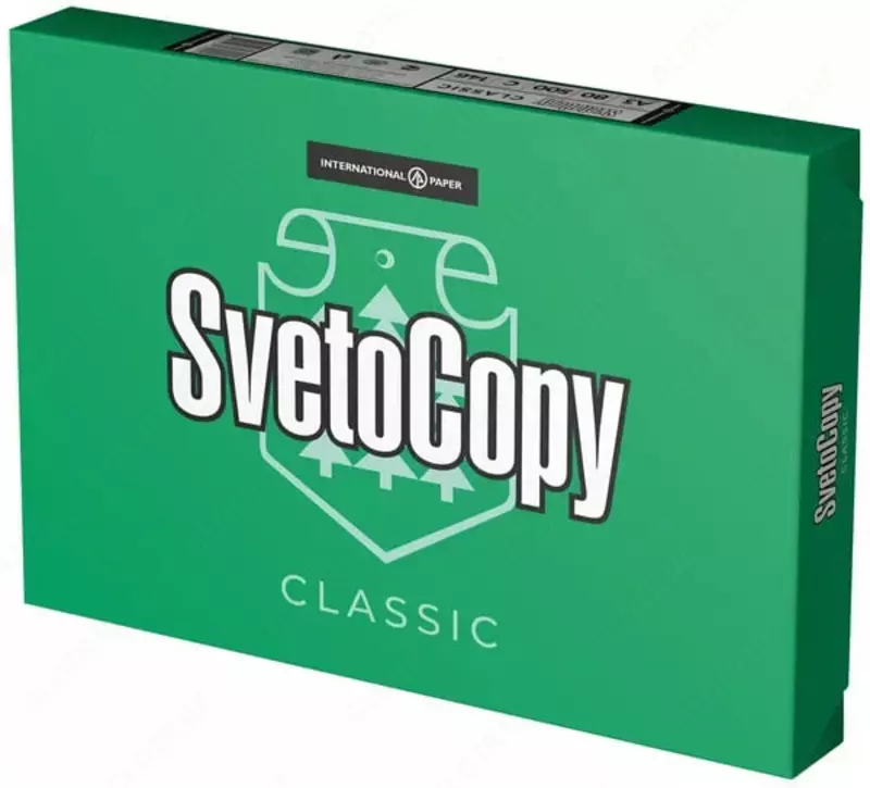 Ксероксная бумага Classic SvetoCopy 80 г/м2  A3  500 л  класс С (Арт. - SvetoCopy А3) Белая