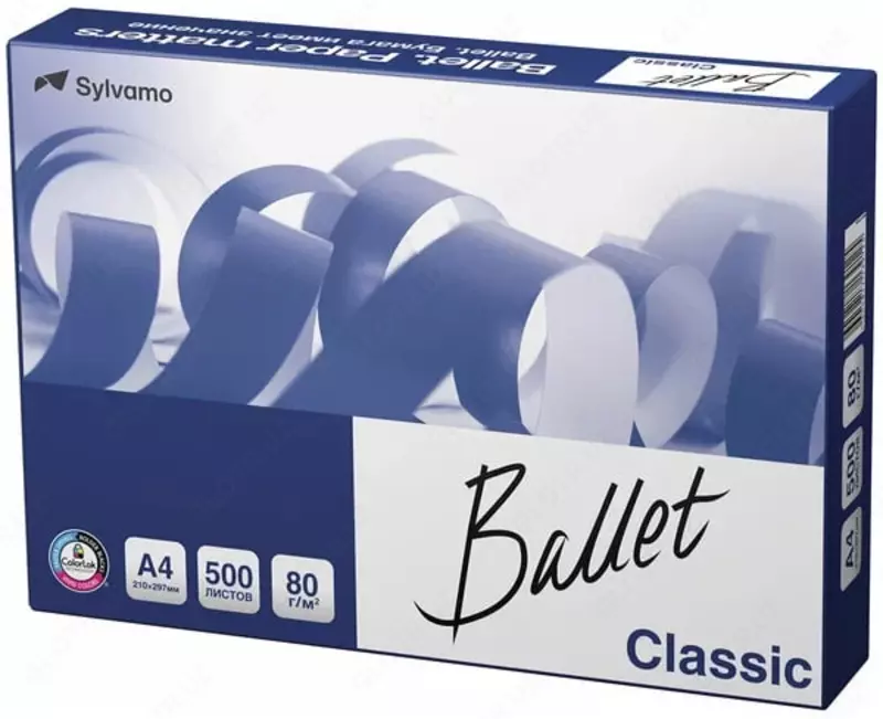 Xerox qogozi Classic Ballet 80 g/m2  A4  500 l  B sinf (Art. - BalletClasA4) Oq
