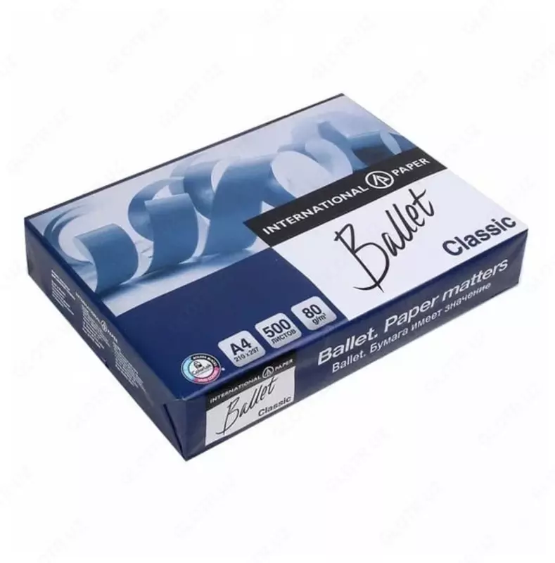 Xerox qogozi Classic Ballet 80 g/m2  A4  500 l  B sinf (Art. - BalletClasA4) Oq - 