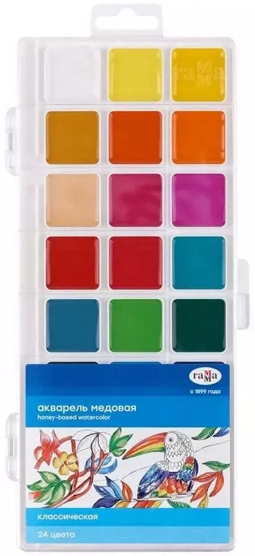 Akvarel Gamma Klassik  asal  chotkasiz  24 rang. (- 1009198-modda)