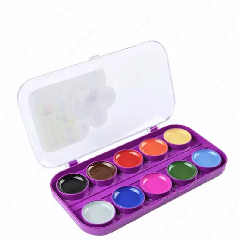  Акварель Гамма Малыш naturals  медовая  без кисточки  10 цв. (Арт. - 216002) - 