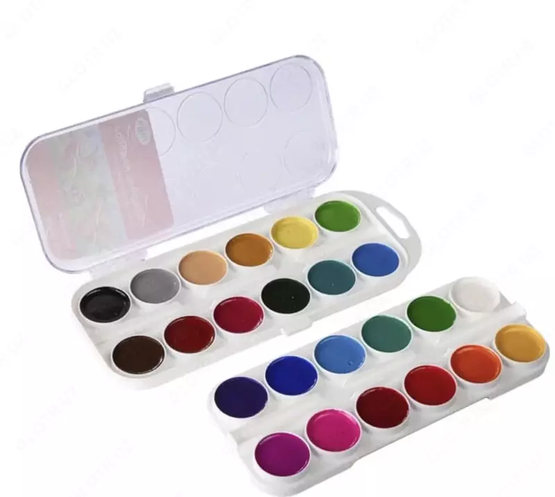  Акварель Гамма Мультики  медовая  без кисточки  24 цв. (Арт. - 211046_24) NEW - 