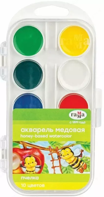 Akvarel Gamma Asalari  asal  chotkasiz  10 ta rang. (m. - 212038) YANGI